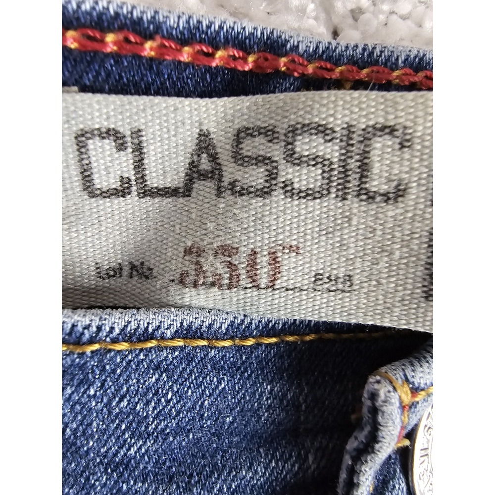 Vtg Levis 350 Relaxed Straight Jeans Womens‎ 6m (27x29) Bootcut Blue Denim Jeans - Picture 5 of 15